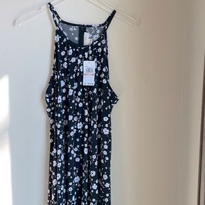 MICHAEL KORS | Floral Jersey Halter Dress